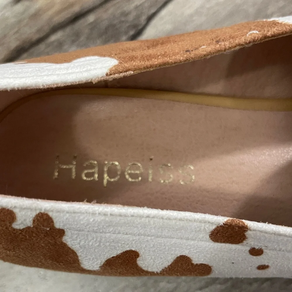 Brown and White Patterned Loafers - Picture 2 of 6